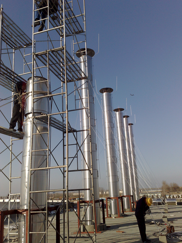 機(jī)場(chǎng)食品加工不銹鋼煙囪施工